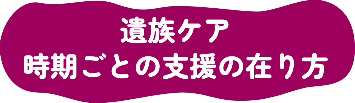 遺族ケア 時期ごとの支援の在り方
